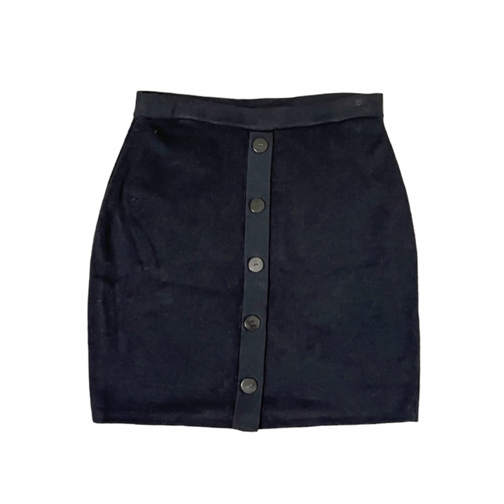 Peruvian Connection Knit Button Down Mini Skirt - image 1